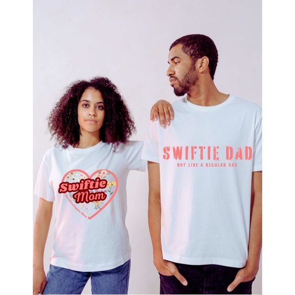 Swiftie Dad custom t-shirt. Black, white. NWT - Picture 3 of 3